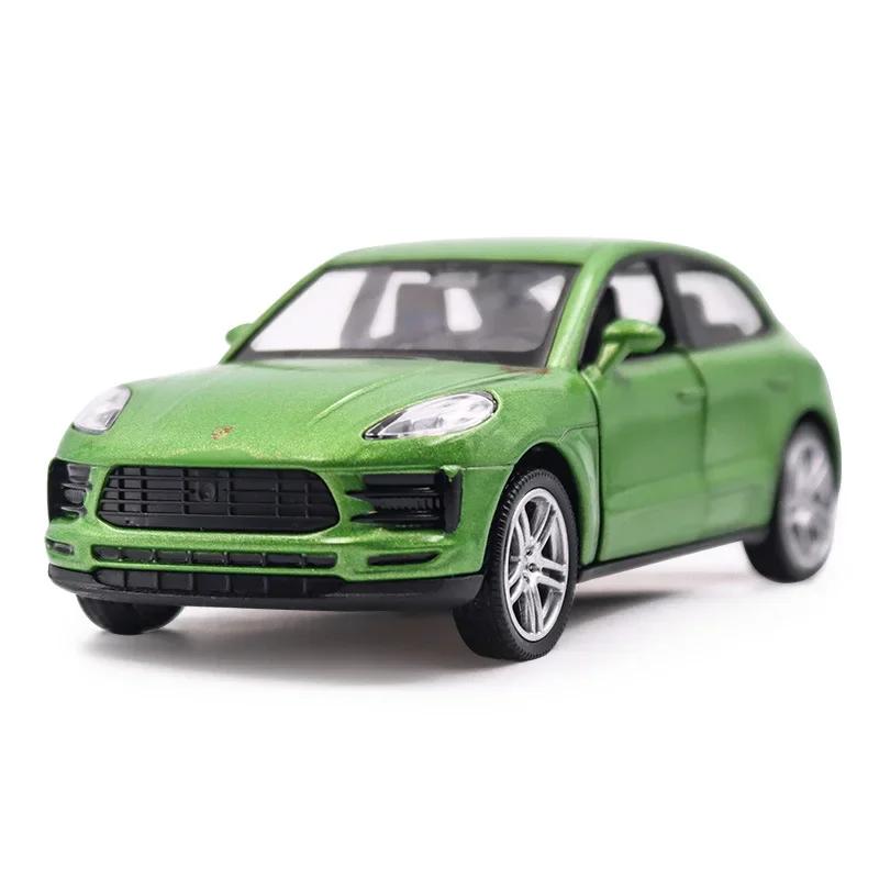 Македа1:36 Porsche MACAN Маленький внедорожник Высокая симуляция Сплав Литой под давлением Модель автомобиля Игрушка С оттягиванием назад Для детей Подарки Коллекция игрушек