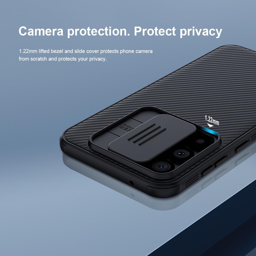 NILLKIN Чехол для телефона CamShield Pro для Samsung Galaxy S23 FE, защитный слайдер для камеры, жесткий противоударный чехол для ПК, задняя крышка