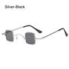 Metal Frame Small Square Sunglasses Candy Color Mini Sunglasses Punk Sun Glasses  for Women & Men