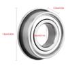 10 Pcs Portable Flanged Ball Bearings Double Shielded Metal Assemblies Reliable Deep Groove  Printer