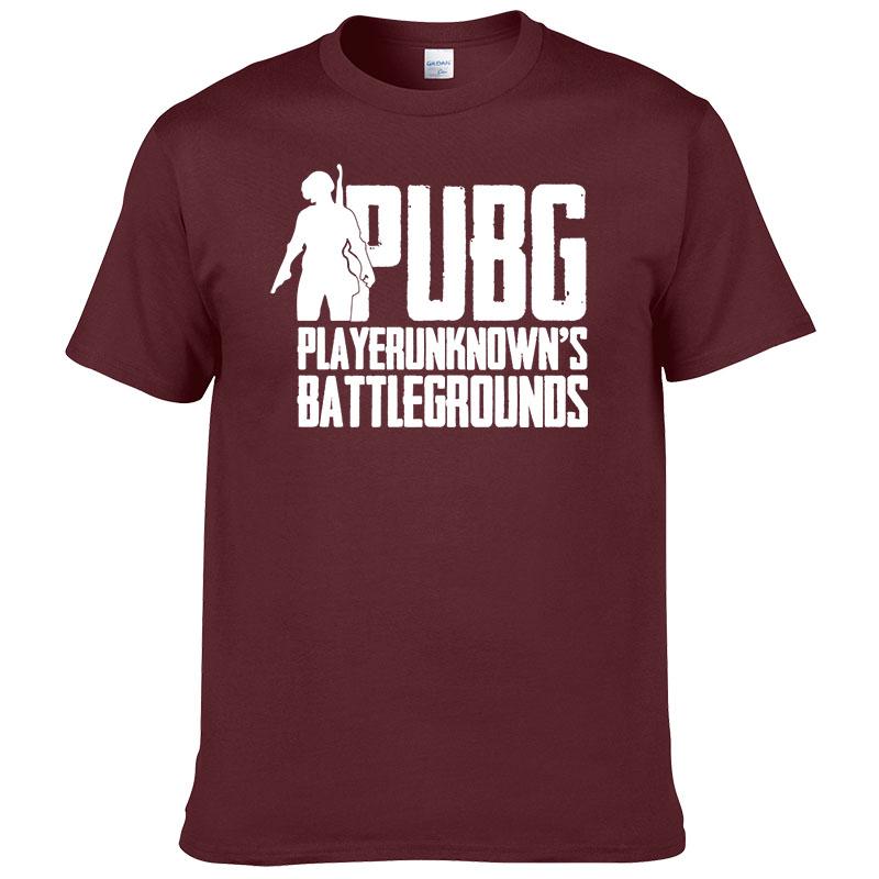New Summer 2024 Game Pubg T Shirt Men Cotton Short Sleeve Print T-Shirt Fashion Casual Tops Cool Tees Hombre F23