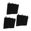 3Pcs RV Step Covers 22 X 20 Inch Black RV Step Rug Carpets for Curved Foot Ladder Manual Electrical