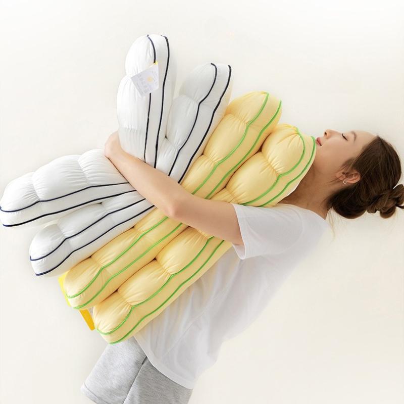 Обнимающая подушка-облако-ананас, мягкая, как перышко, бархатная подушка для головы, лечебная и облегчающая, для сна, украшение изголовья, подушка с высокой упругостью