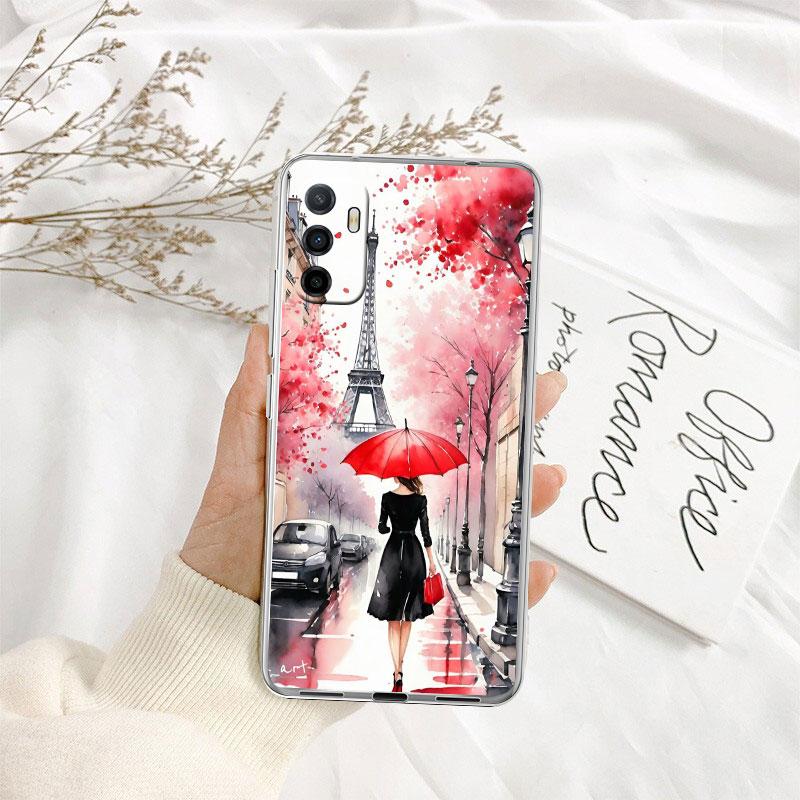 IK52 Paris Eiffel tower Case for Motorola G10 G20 G30 G31 G32 G34 G35 G41 G42 G50 G51 G52 G55 G60 G60S G62 G71 G72 G75
