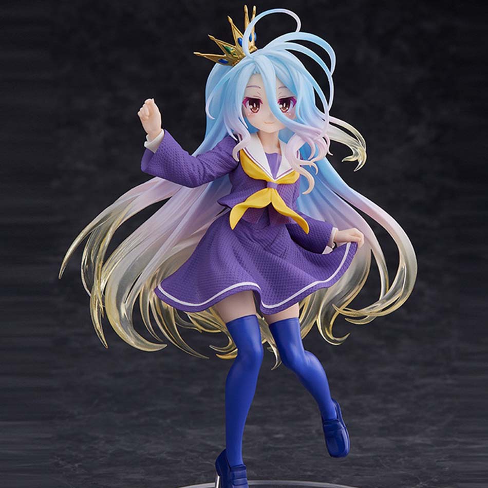 19СМ Аниме NGNL No Game No Life Белый "Фигурка Аниме ПВХ Аниме Фигурки Действия Модель Коллекция Украшение Аниме Модель Игрушка Подарок