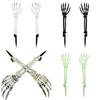 Realistic Skeleton Hand Ground Stake Halloween Decoration Durable Plastic Prop For Outdoor Haunted Yard Party Decor