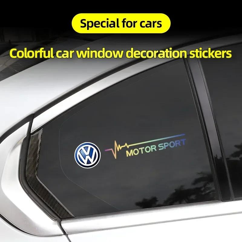 Car Window Stickers Creative Decals Colorful logo stickers For Volkswagen VW Scirocco Golf Amarok T5 Passat Polo Arteon JettaNB3
