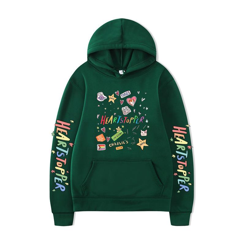 Nick And Charlie British Drama Heartstopper Jacket Loose Hoodie Hooded Sweater Man
