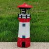 1Pcs LED Solar Powered Lighthouse Rotating Light Home and Garden Decor Fence Outdoor Yard Lawn Lamp