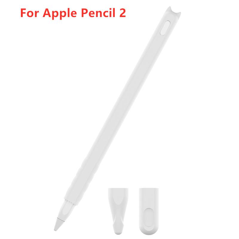 Мягкий силиконовый чехол для Apple Pencil 2-го поколения, чехол для ручки, чехол-накладка для стилуса iPad, противоударный и противоскользящий, защитный чехол, аксессуары