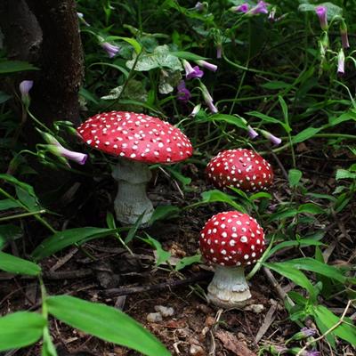 3 шт. искусственная мини-модель гриба, светящиеся садовые колышки, миниатюрные растения для сада, террариум, знаки, украшения для двора