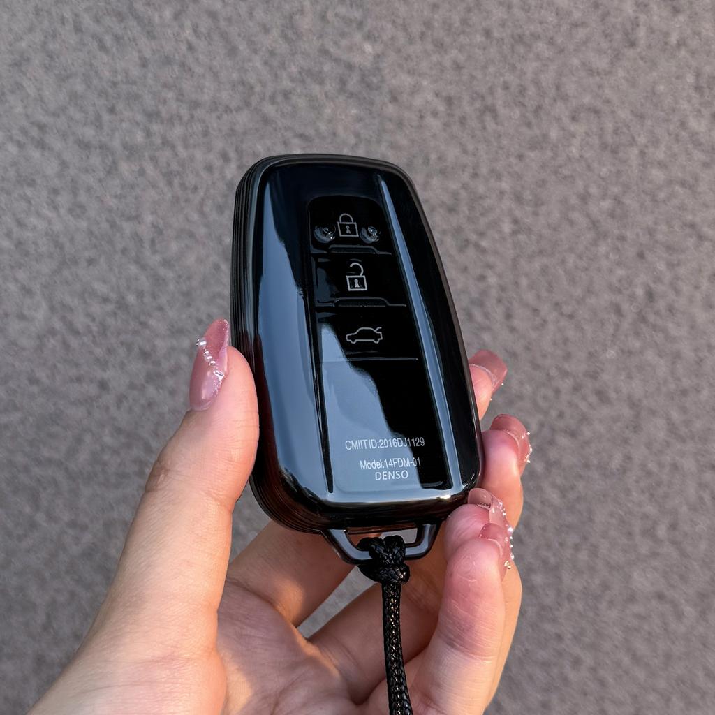 Fashion Car Remote Key Case Cover For S5 Prius Camry Corolla CHR C-HR RAV4 Land Cruiser Prado Protected Keychain Accessories JH5