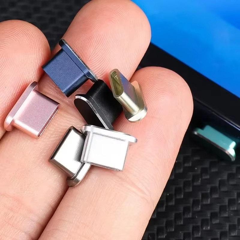1/4 шт. металлическая заглушка USB Type C от пыли для iPhone 15 Pro Max Plus 15PM мобильный телефон Type-C порт зарядки защитная крышка заглушка