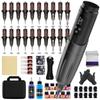 Профессиональный беспроводной набор для тату-машинки с дисплеем и ручкой-аккумулятором для контуринга и растушевки
