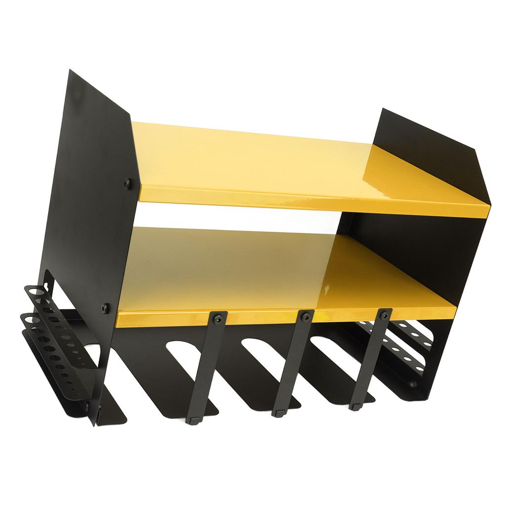 Power Tool Organizer 4 Slots Iron Structure Multifunctional Compact Drill Holder Wall Mount for Workshop Warehouse