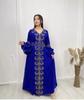 Moroccan Kaftan Gown Dress Long Dress Blue Islamic Dubai Stylish Abaya Farasha