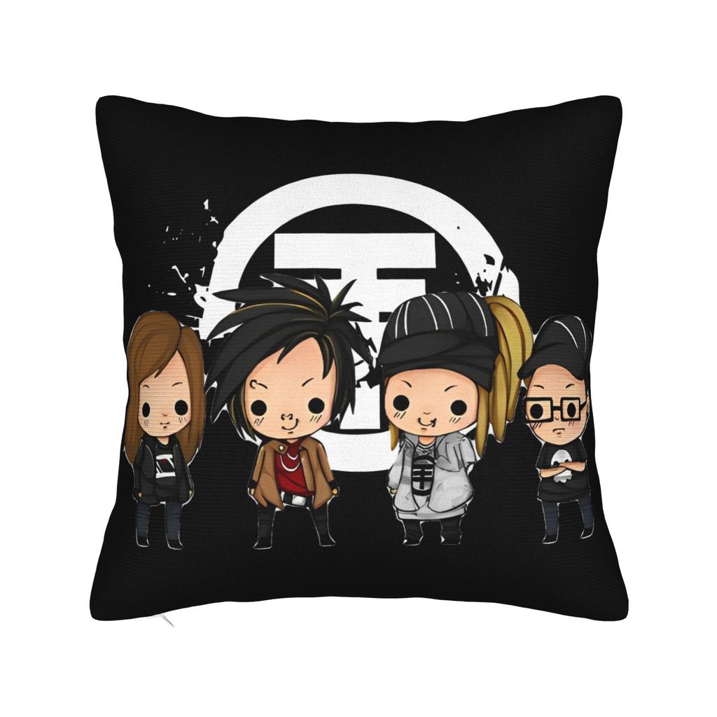 Tokio Hotel Чехлы на подушки с логотипом Наполнитель Мягкая наволочка Музыкальная подушка Декорация для сиденья Квадратная Разные размеры