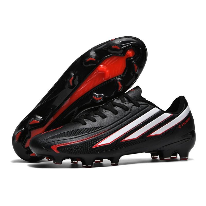 Youth Soccer Cleats AG Studs Artificial Turf Training Match Low-Cut Football Shoes Kids Teens