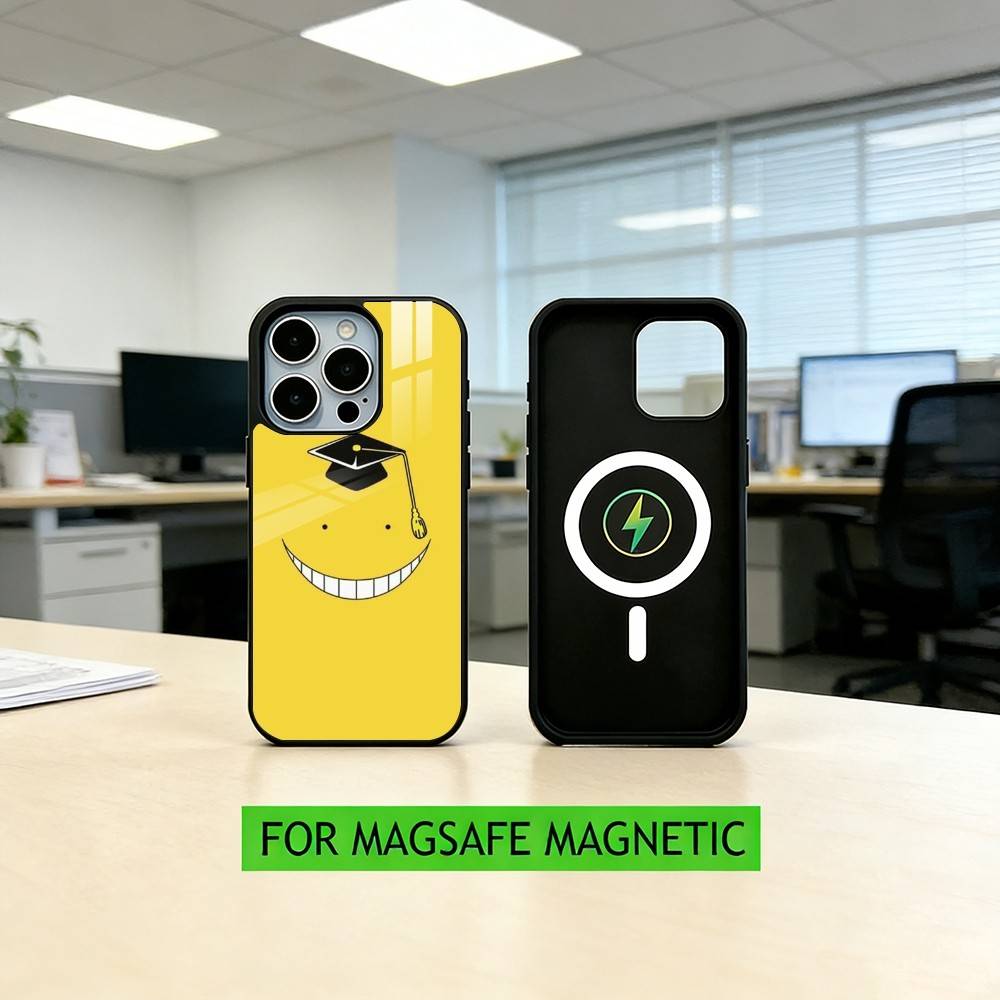 K-Koro S-sensei Phone Case For iPhone17,16,15,14,13,12,11 Plus,Pro Magnetic with Magsafe Wireless Charging