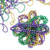 Masquerade Beaded Necklace St. Patrick's Day Independence Day Mardi Gras Beads Mardi Gras Party