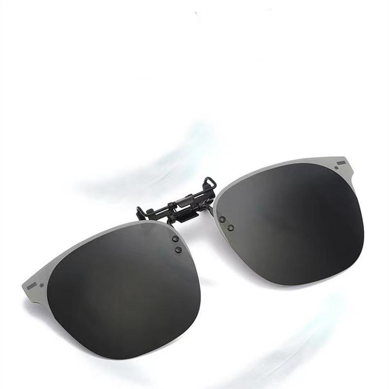 1 шт., поляризационные солнцезащитные очки с зажимом для мужчин и женщин, откидные линзы с градиентными линзами, очки для вождения, очки с клипсой