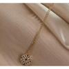 Necklace - Pretty - Four-leaf Clover - Hollow Pendant - Alloy - 46 Cm Chain