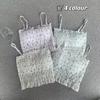 Floral Tank Top Halter Crop Tops Women Summer Camis Chest Pad Camisole Fashion Casual Tube Female Sleeveless Cropped Vest