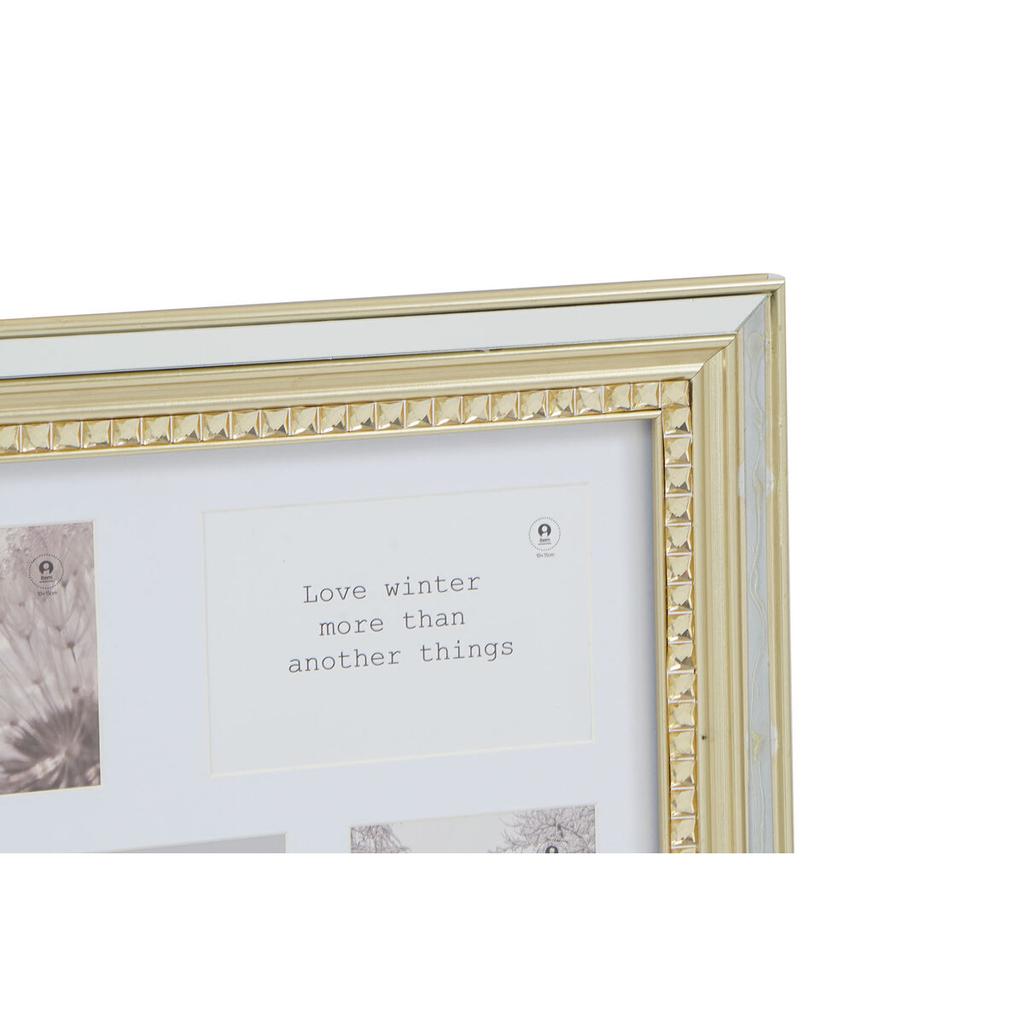 Photo Frame DKD Home Decor Luxury 46.5 X 2 X 40 Cm Crystal Silver Golden Polystyrene Traditional (2 Units)