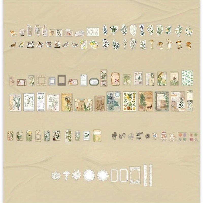 1PC Long Night Book Series Material Pack Creative Retro Ins Style Notebook Material Paper Notebook Collage Material Card Paper