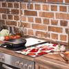 GLASS CUTTING BOARD 2x 30x52 PEPPERS