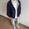 Autumn 2025 Color Block Unisex Korean Style Cardigan Hoodie - Trendy, Age-Reducing Casual Jacket