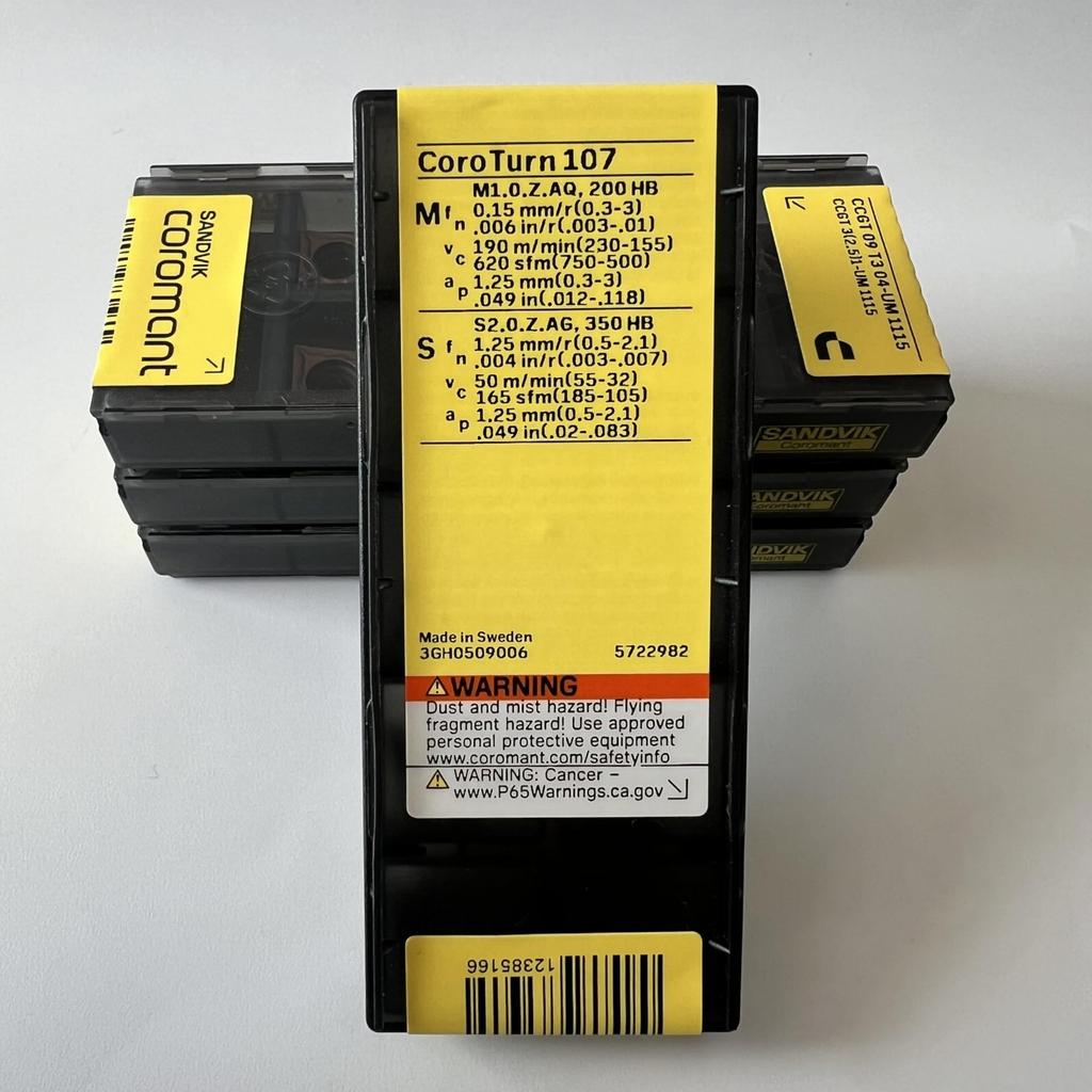 SANDVIK / CCGT09T304-UM 1115 / Original Swedish hard alloy blade 10 Pcs