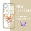 For OPPO A16 A58 A78 A98 A76 Reno8 T 8Z Realme C67 C65 C63 C55 C53 C30 Huawei Honor Full Lens Protect Cute Butterfly Soft Transparent Phone Case