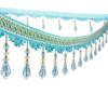 11.5 Meter Curtain Tassel Trim Pumpkin Crystal Bead Ribbon For Sewing Curtain Fringe Macrame Decoration Upholstery Fabric