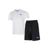 SS22 Спортивный комплект из футболки с коротким рукавом и шорт, мужские комплекты, белый, черный, 522556-02