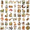 50PCS Creative Fairy Tale Animal Book Illustrations Fairy Tales Stickers Guitar Cartoon Wall Luggage Decals Classic Stickers