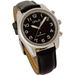GRUS Voice Radio-controlled Watch GRS003-07 Women's Black Leather