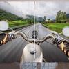 Curtain Motorcycle Series Kusa Style 3D Digital Printing High Density Shading