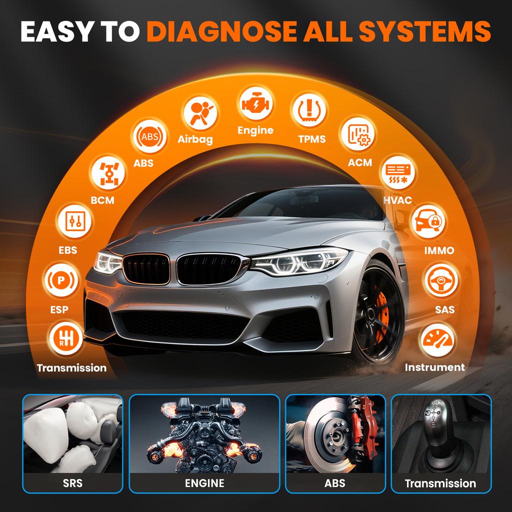 ANCEL FX6100 OBD2 Car Diagnostic Tools All System Code Reader 15 Reset Automotive Scanner WiFi OBD2 Scanner Lifetime Free Update