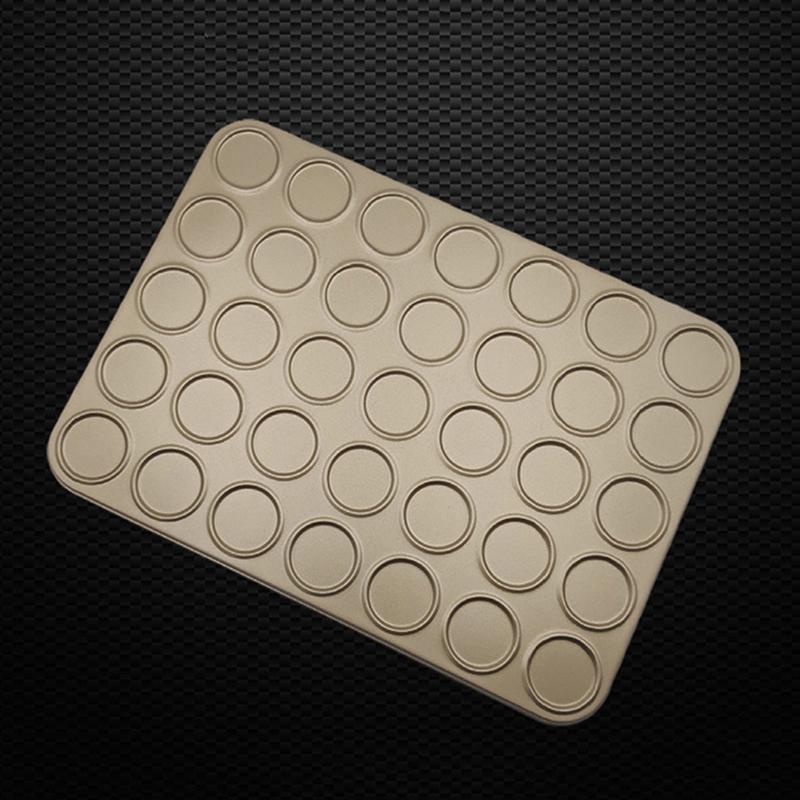 Противень для выпечки из углеродистой стали с 35 отверстиями Коврик для выпечки макарон с антипригарным покрытием Формы для выпечки Посуда для выпечки в духовке Противень для десертов Форма для торта