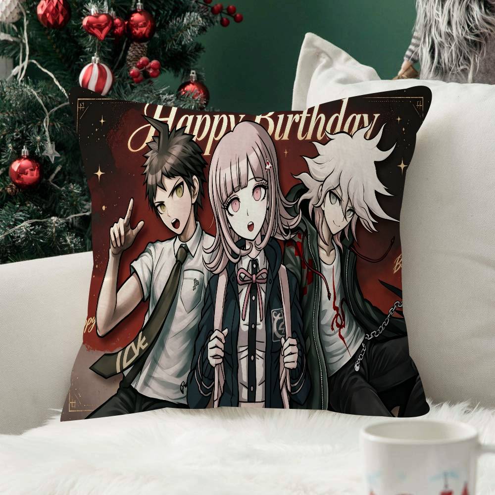 Anime Danganronpa Fashion Decorative Pillowcase Throw Cover Pillow Case Cushion For Living Room Square Home Decor