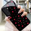 Стеклянный чехол для телефона с принтом в виде сердца для Samsung galaxy S26 S25 S24 S23 S22 S21 S20 FE Ultra Plus5GЗащитная задняя крышка от падения