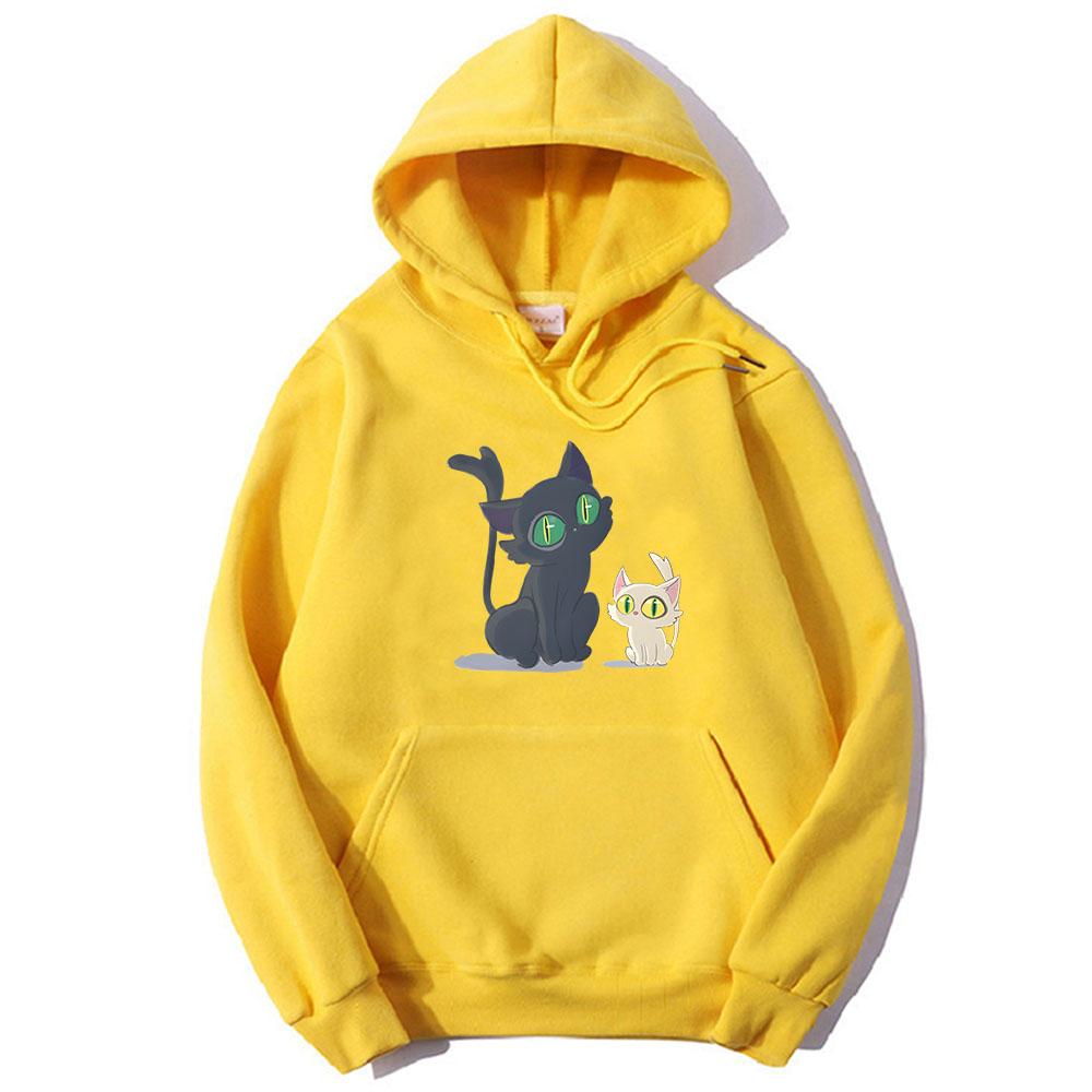 Suzume No Tojimari Daijin with Sadaijin Cat толстовки унисекс для женщин смотрят на тебя каваи/милые аниме одежда пуловеры с героями мультфильмов Неко