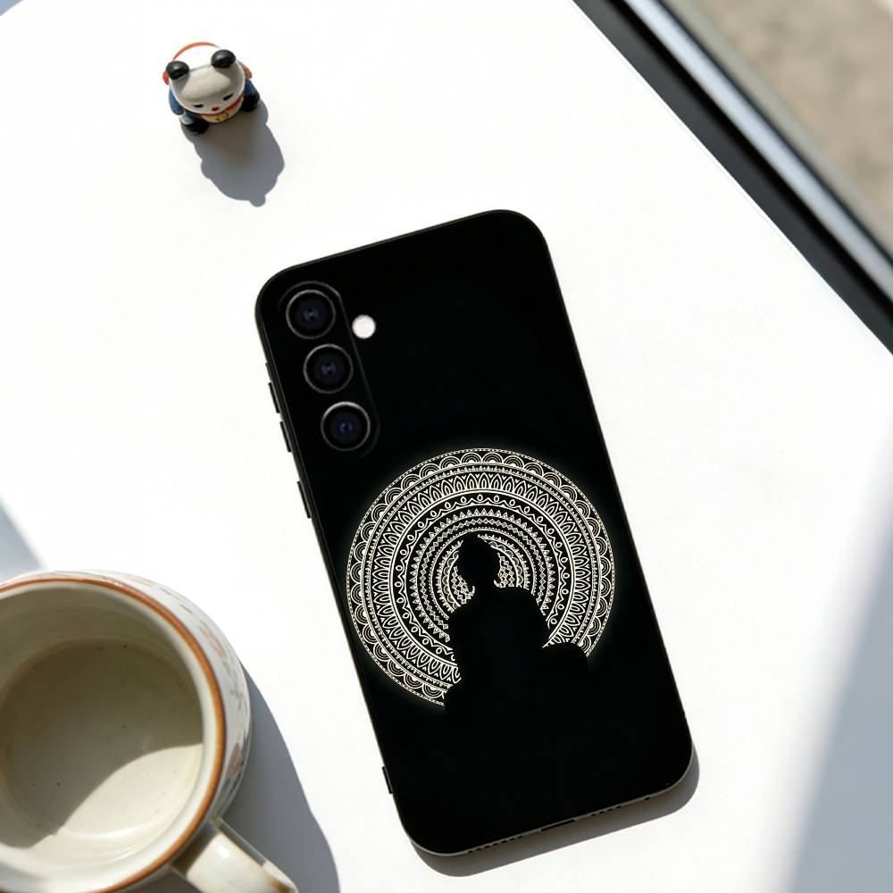 Buddha statue Phone Case For Samsung Galaxy A73,A72,A71,A70,A53,A52,A51,Soft Black Cover