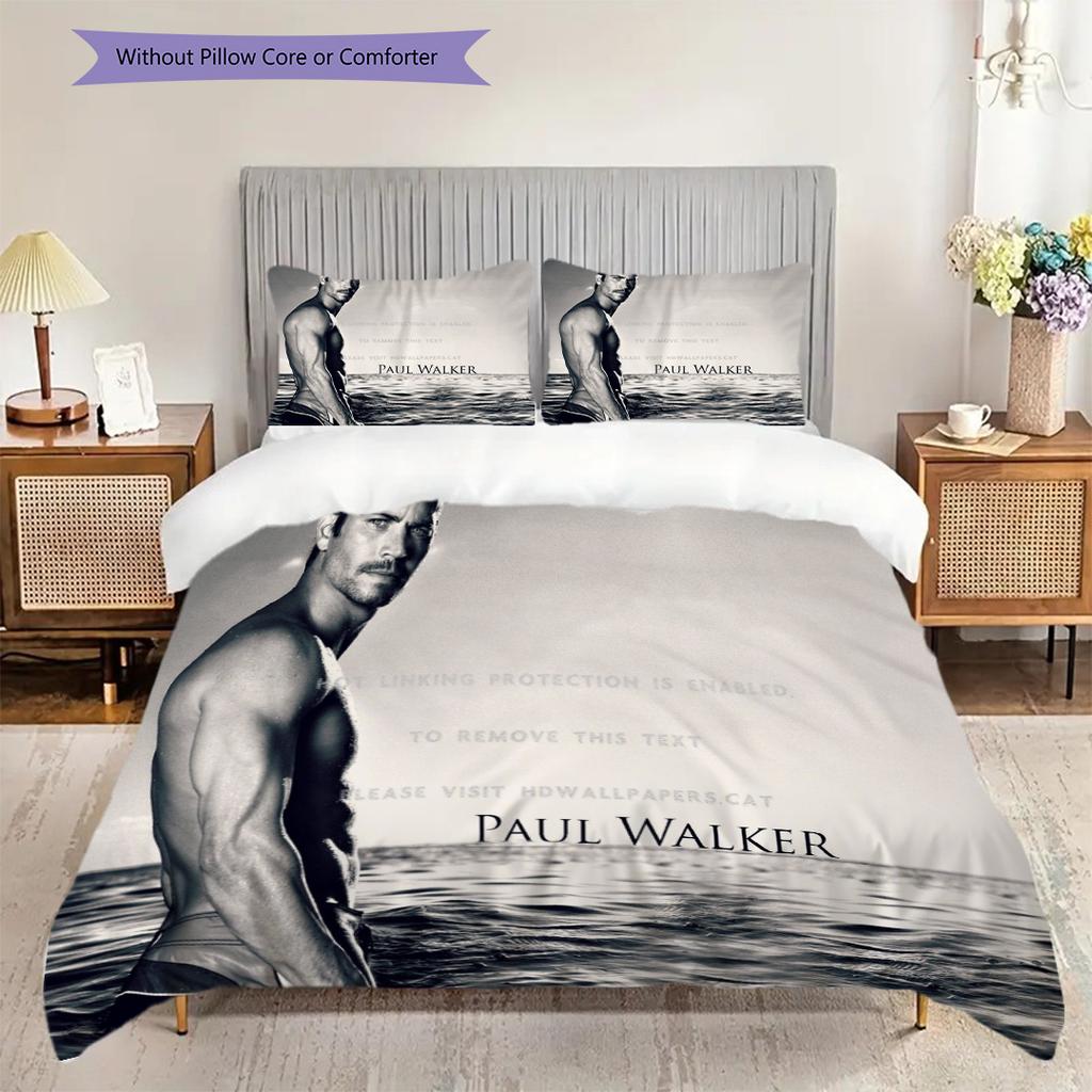 Paul Walker'S Legacy Tribute Style Threepiece Set 1 Duvet Cover 2 Pillowcase Without Core Bedding Set Soft And Comfortable