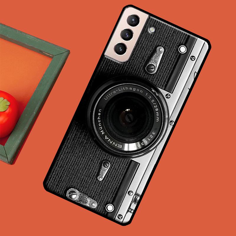 Ретро Камера Винтажный Мягкий Чехол Для Samsung Galaxy S23 S22 S21 Ultra Note 20 Note 10 S8 S9 S10 Plus S20 FE Чехол