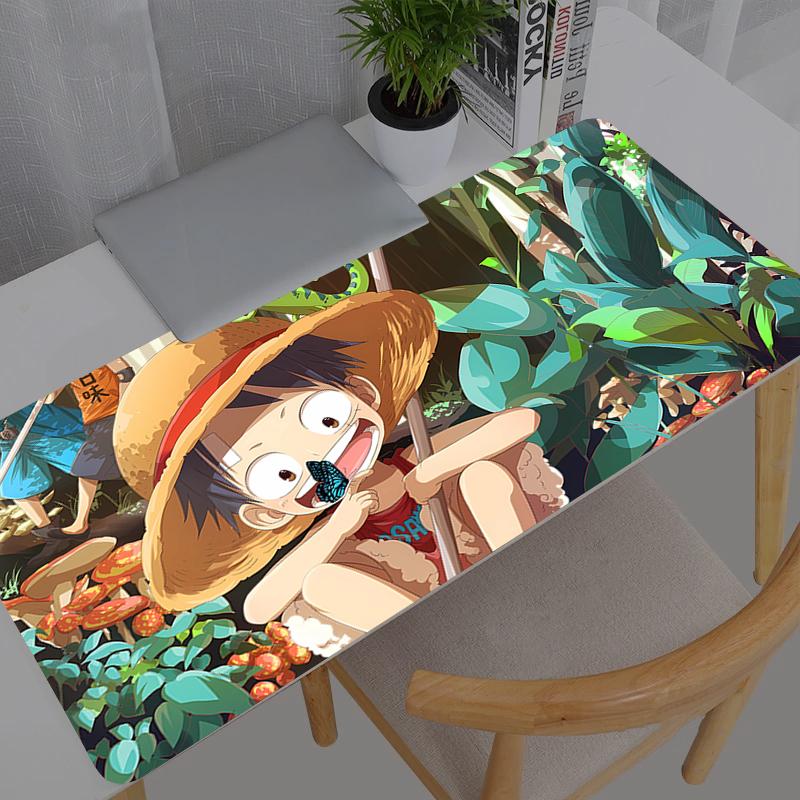 Mouse Pad Anime One Piece durable xxl Gaming Accessories Mousepad Gamer PC Completo Computer Keyboard Desk Mat Varmilo