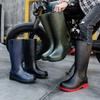 Модные резиновые сапоги для мужчин, водонепроницаемые, устойчивые, фермерские, мужские, высокие, длинные, грязевые, городские, резиновые, оригинальные, износостойкие, новые