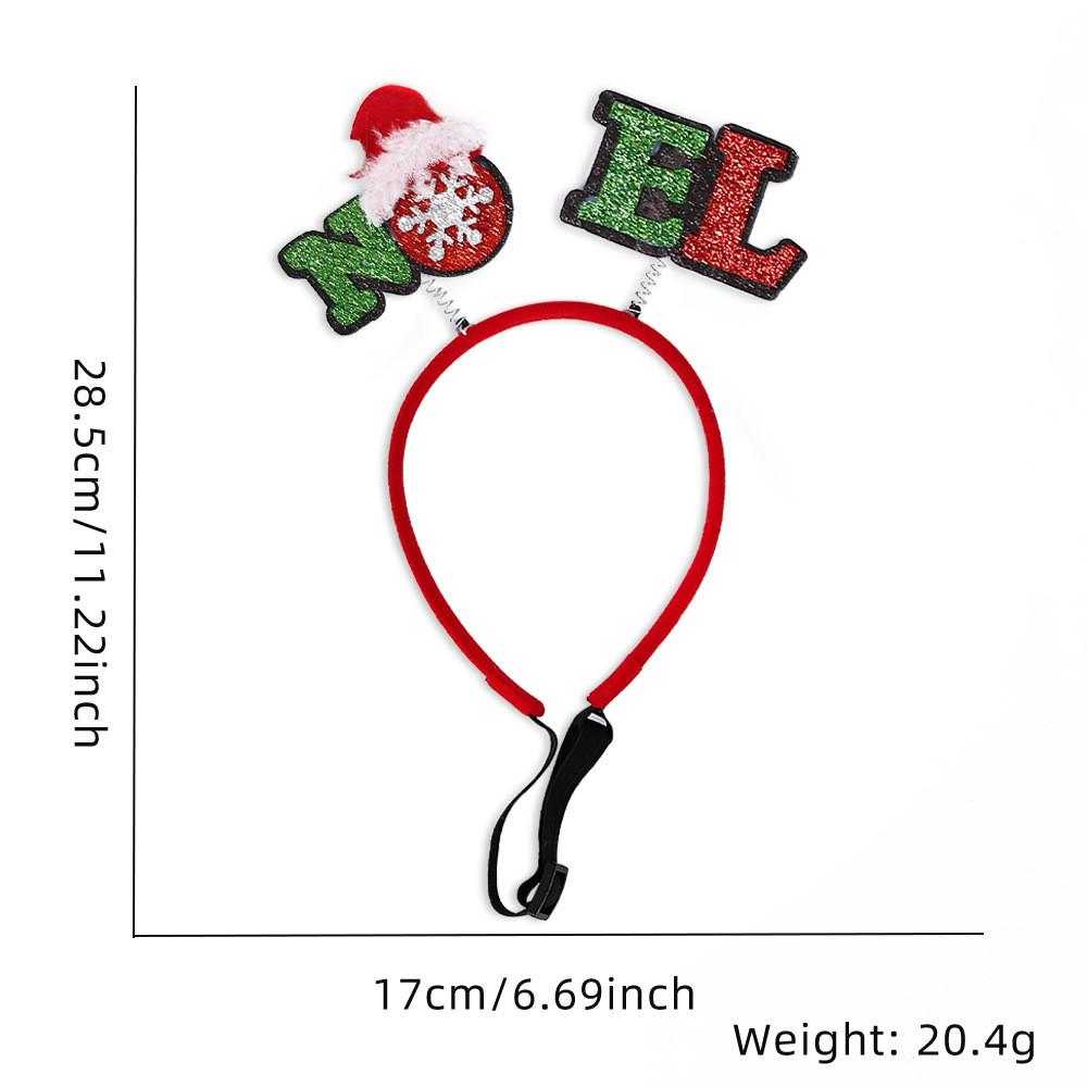 Очаровательная Рождественская Коллекция Повязок на Голову для Питомцев Ярких Праздничных Цветов для Собак