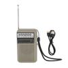 Portable Radio FM AM SW Miniature Radio with 3.5mm Headphone Jack for Indoor Outdoor Emergency Use